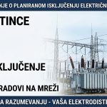 Bez električne energije 10.11.2026. svi korisnici Poslovnice Ogranka Vlasotince