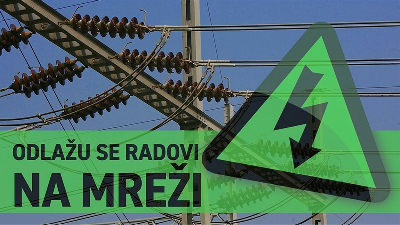 Elektrodistribucija: Planirani radovi najavljeni za 22.10.2026. godine se odlažu