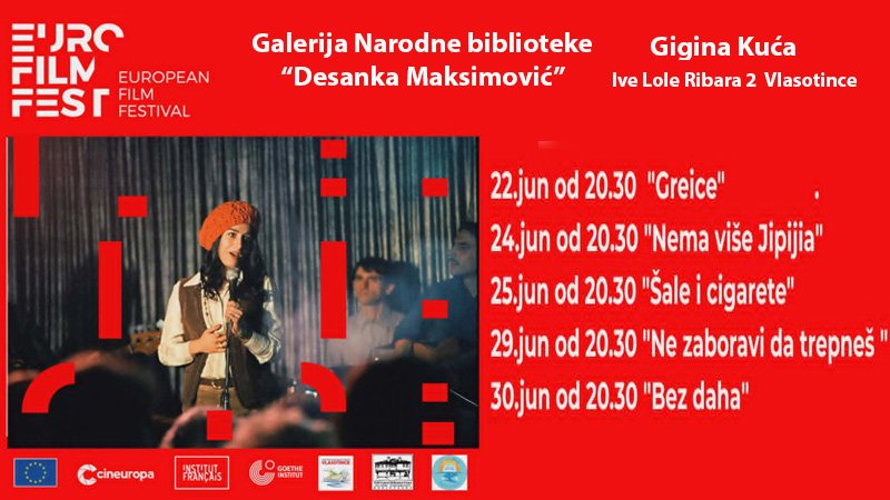 Festival evropskog filma od 22. juna dolazi u Vlasotince